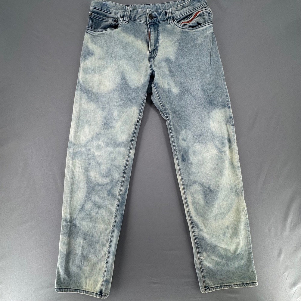prAna Breathe Mens Light Wash Organic Cotton Stretch Straight Leg Jeans 31x31.5‎